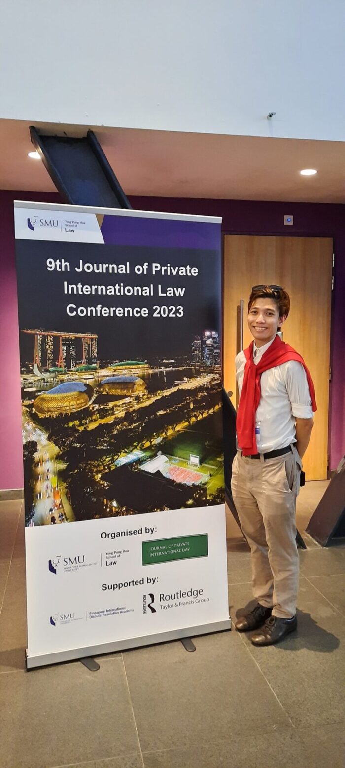 Dr Shou Chong pictured at the 9th Journal of Private International Law Conference